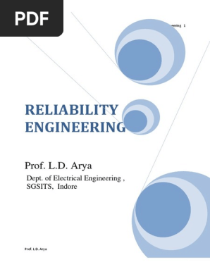 Reliability L D Arya Pdf Reliability Engineering Random Variable