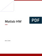 Matlab HW: March, 2020
