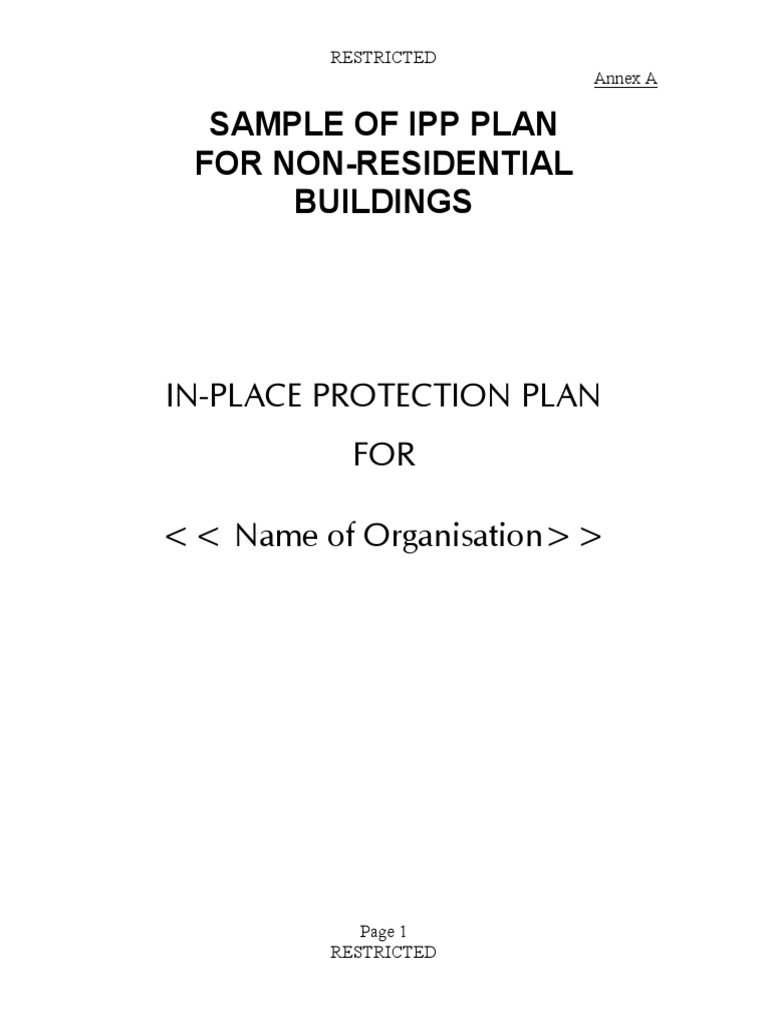 Sample of Ipp Plan For Non-Residential Buildings | PDF | Ventilation ...