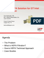 A New HEPA Solution For GT Inlet Air Filtration: Tom Kelmartin, PE W.L. Gore & Associates, Inc