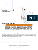 Ohio MiniOX 3000 Oxygen Monitor - User Manual