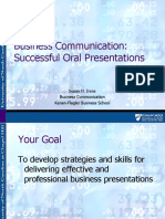 Business Communication: Successful Oral Presentations