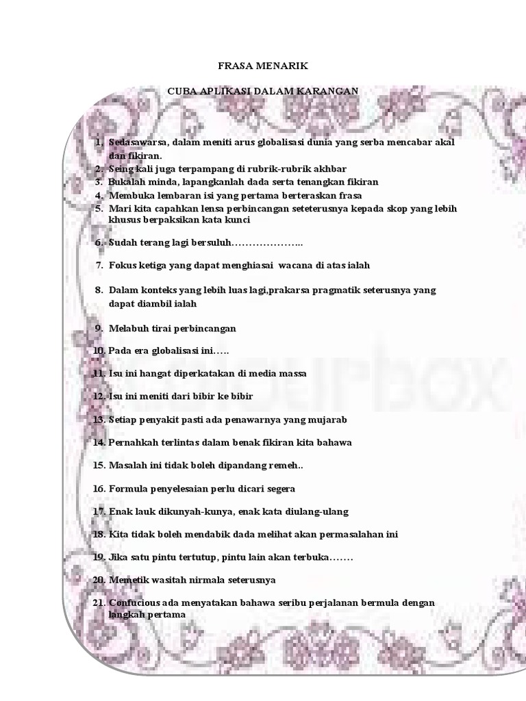 Latihan Karangan Covid19 Pdf