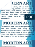 Modern Art Movements Reflected Societal Changes