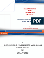 Defenisi Dan Kedudukan Filsafat Hukum