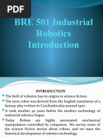 BRE 501 Industrial Robotics