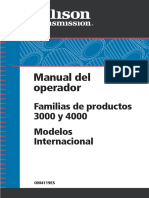Allison 4700 Manual Del Operdor
