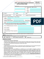 2020 Primary One Registration Exercise Application Form: Phase 1