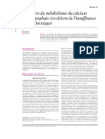 Désordres Du Métabolisme Du Calcium Et Du Phosphate (En Dehors de L'Insuffisance Rénale Chronique)