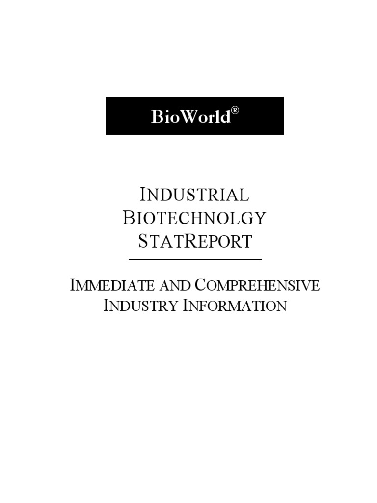 Bioworld Statistics Report PDF | PDF | News | Biotechnology