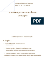 Random Processes - Basic Concepts: Wind Loading and Structural Response Lecture 5 Dr. J.D. Holmes