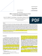 430 - Effect of Television Advertisements For Foodson Food Consumption in Children PDF