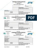 Standard Testing Services: Amount Rs. 395