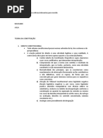 CONSTITUCIONAL. PONTOS RELEVANTES