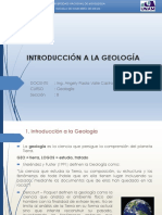 Introduccion A La Geologia
