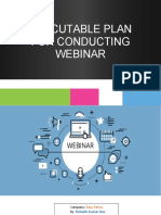 Executable Plan For Conducting Webinar: Company: by