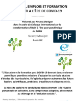 Chômage, Emplois Et Formation en Haiti A L'ère de Covid-19 PDF