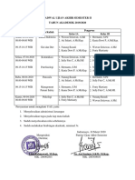 Jadwal Ujian Akhir Semester Ii