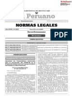 Normas Legales: Dición Xtraordinaria