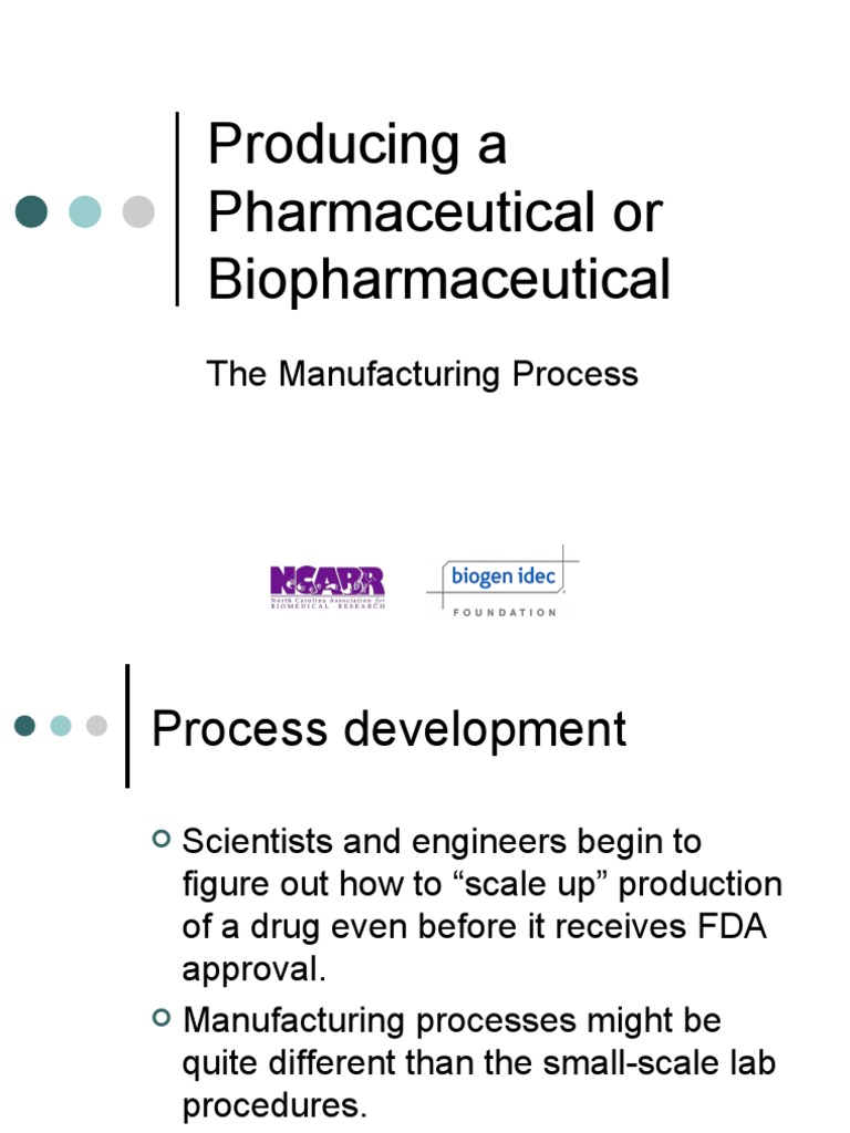 Pharmaceutical Manufacturing Process Steps | PDF | Verification And ...