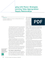 Cox - 2001 - Managing With Power Strategies For Improving Value Appropriation From Supply Relationships