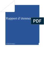 Rapport D'etonnement