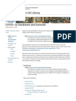 COVID-19 Databases and Journals