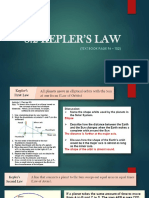 3.2 Kepler'S Law: (Text Book Page 96 - 102)