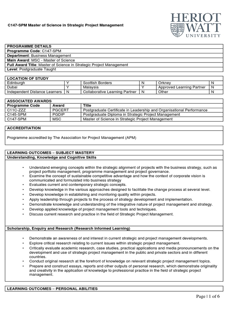 SPM Programee Details | PDF | Educational Assessment | Project Management