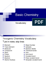 ap biology basic chemistry vocab