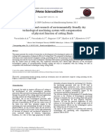 Development and Research of Environmentally Friendly Dry Technological Machining System With Compensation of Physical Function of Cutting Fluids