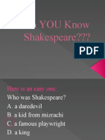 Do YOU Know Shakepeare