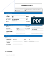 Informe Tecnico: Datos Del Equipo