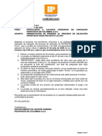 Comunicado Presentación de Pruebas Proceso de Selección Petrotech Final Operadores