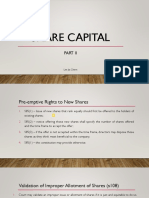 SHARE CAPITAL CLASS RIGHTS