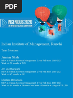 Indian Institute of Management, Ranchi: Jainam Shah