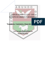 Plan de Desarrollo 2012-2015 PDF