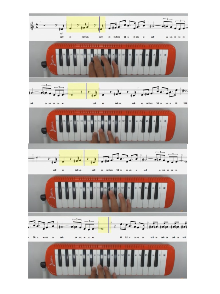 Notas musicales melodica