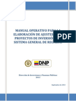 Manual Operativo Ac 14-1 Ajustes A Proyectos SGR