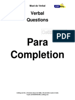 50 Must Do Paragraph Completion Questions by Cetking