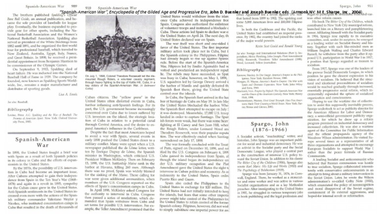 Spanish American War PDF | PDF | Social Science | History