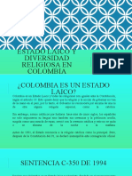 Estado laico y diversidad Religiosa en Colombia