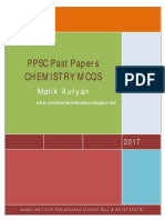 PPSC Past Papers Chemistry MCQS: Malik Xufyan