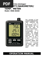 Lutron MHB-382SD Dattalogger PDF