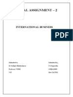 Digital Assignment - 2: International Business