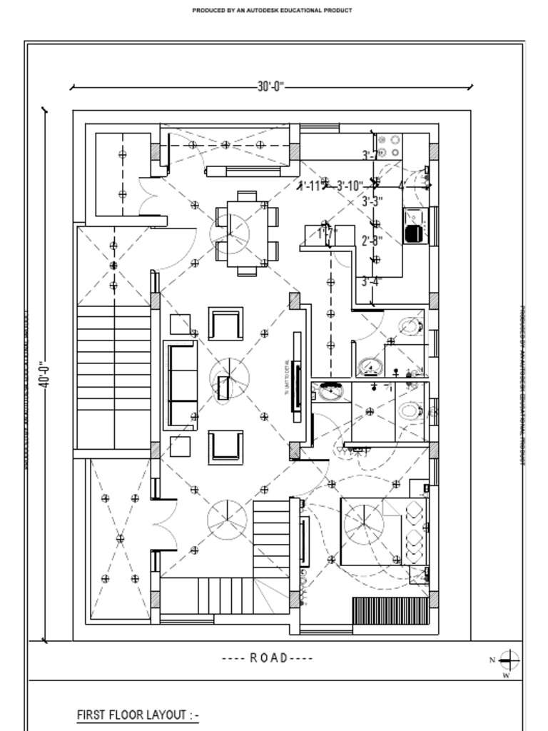 First Floor Layout Design Details | PDF