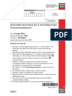 Egzamin Maturalny Z Matematyki: 8 Maja 2015 R. 9:00 180 Minut 50