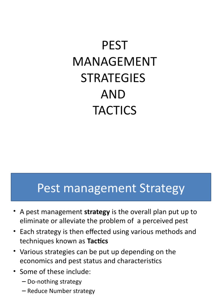 Effective Pest Management Strategies | PDF | Pest Control | Insecticide