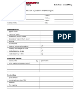 Loading Arm Data: Datasheet - Closed Filling