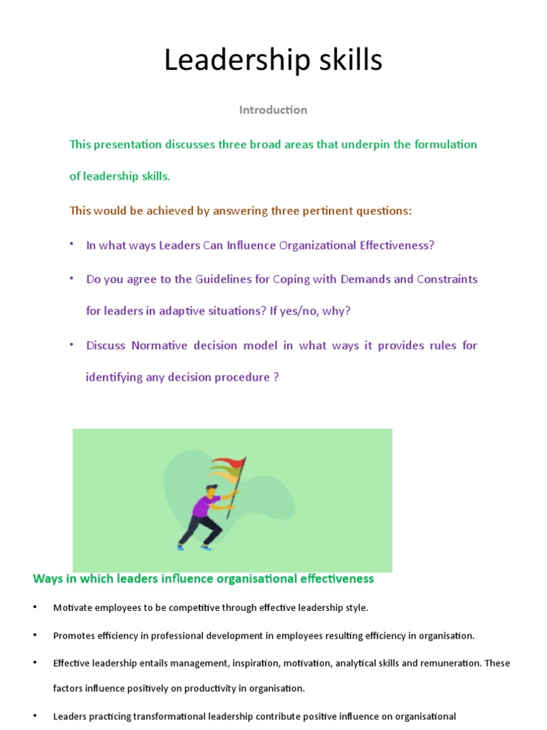 Enhancing Leadership Skills for Effectiveness | PDF | Utility | Leadership